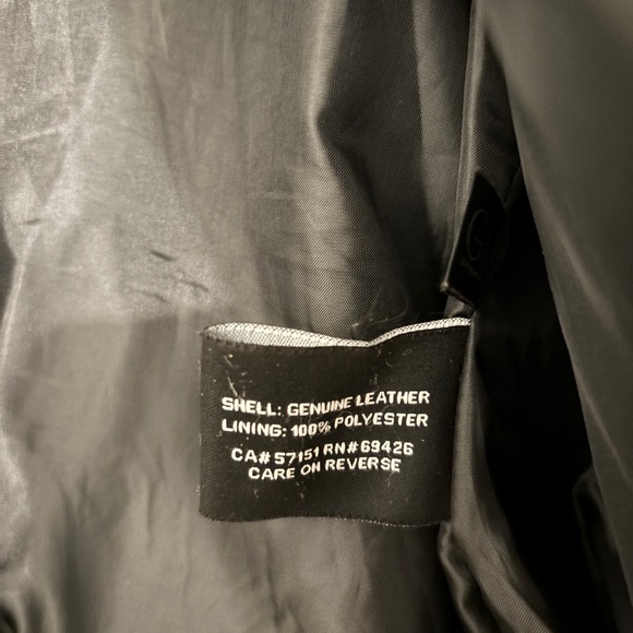 Wilsons Leather Madeline Asymmetrical Genuine Leather Moto Jacket, Black - Picture 2 of 5